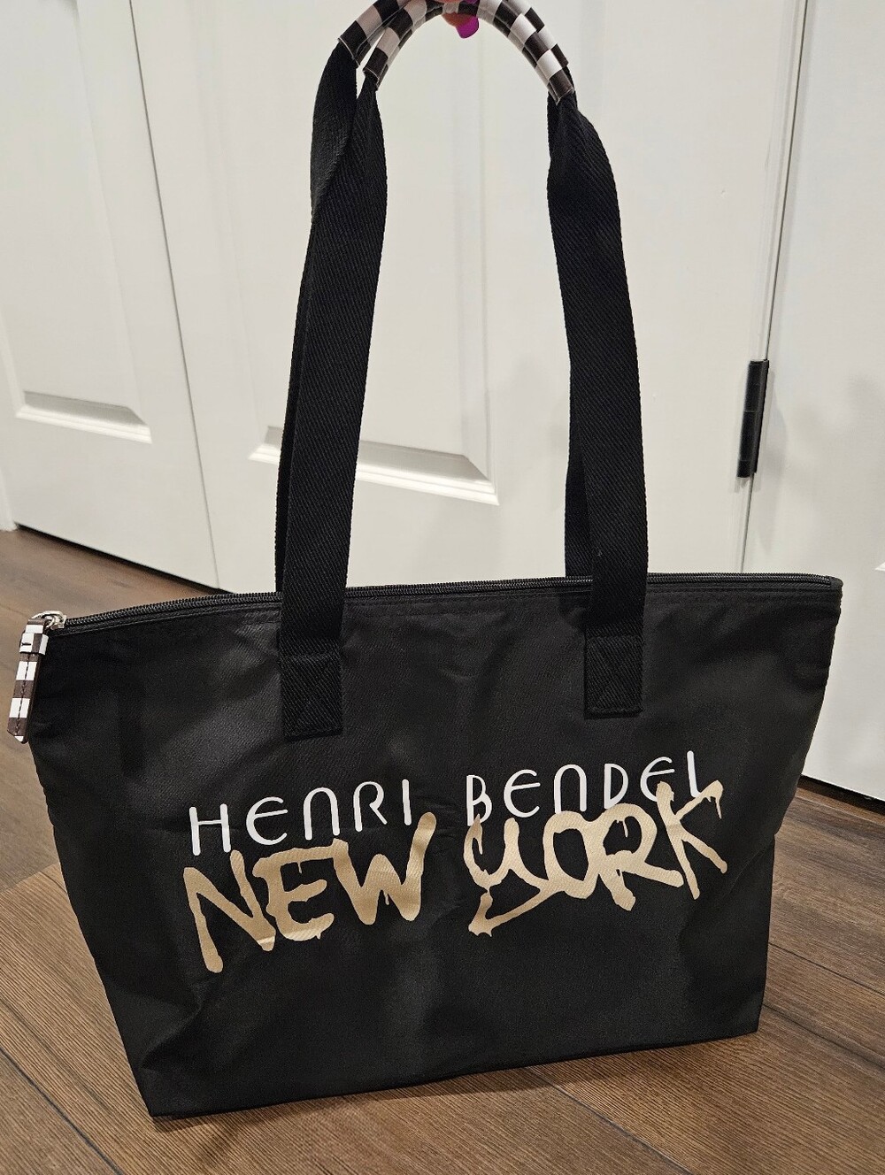 Henri Bendel New York Graffiti Logo Tote Black NWT Rare GWP